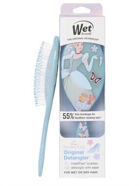 Wet Brush Disney Princess Cinderella Original Detangler Hair Brush. New In Box